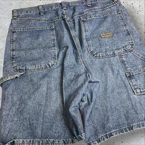 Vintage Wrangler Carpenter Shorts Mens Blue Denim Size 34